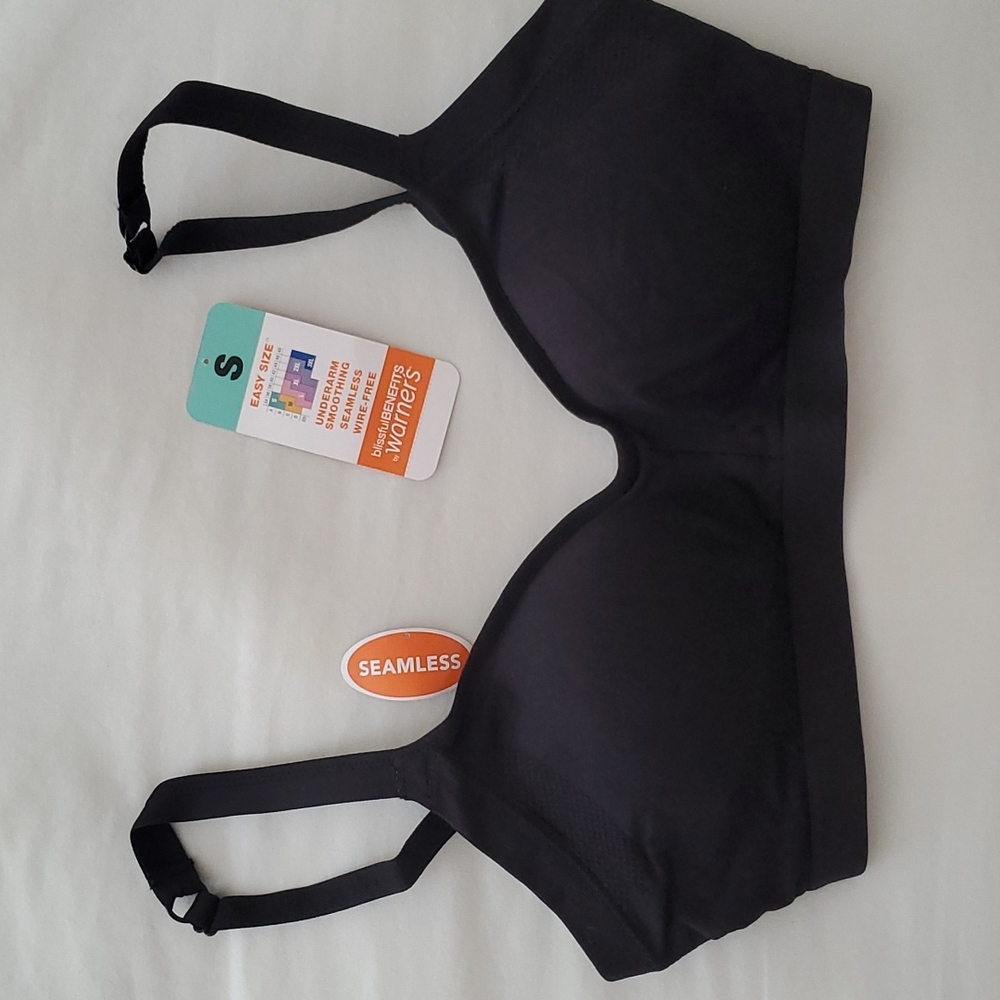 Warner's Seamless Bra Blissful Benefits Underarm Smoothing Small